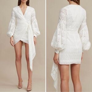 Acler Hanley Lace Wrap Dress